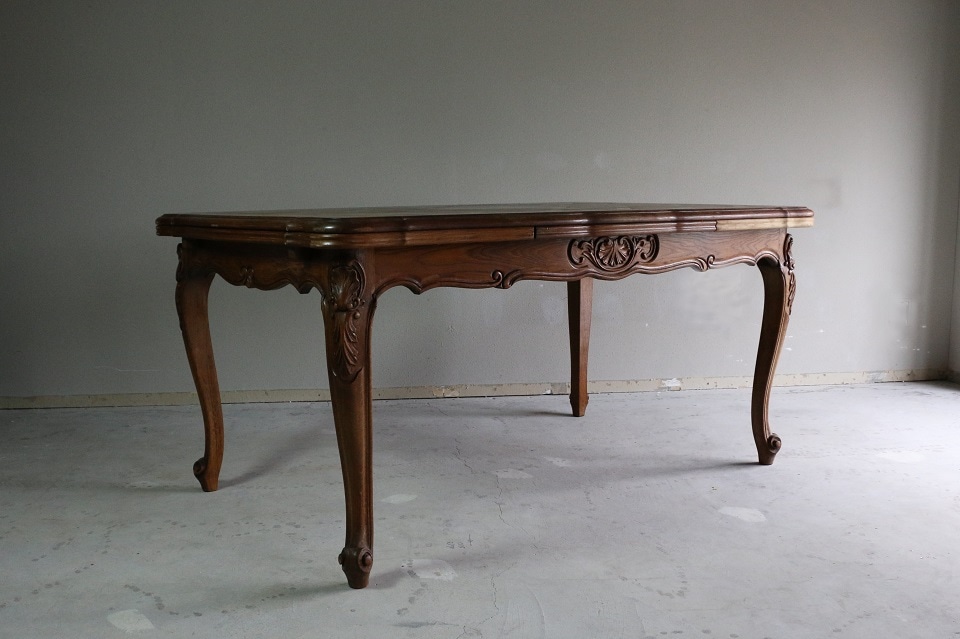 ルイ15世様式 オーク フレンチダイニングテーブル 4099 家具 テーブル Majorelle