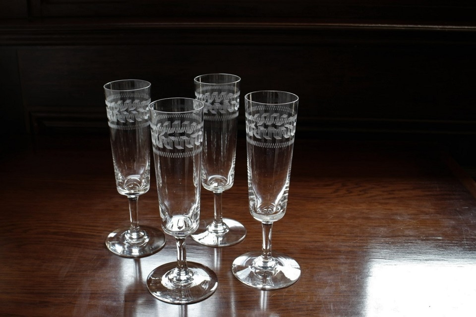 バカラ グレック シャンパンフルート 166mm 5589 | オールドバカラ