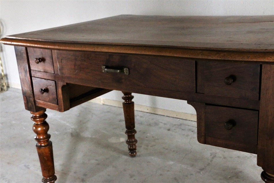 木製デスク　机　作業机　古道具　古家具　ビンテージ　アンティーク　レトロ ≪ 商談中 ≫ 19世紀末の古いデスク 4728 | 家具,デスク | Majorelle