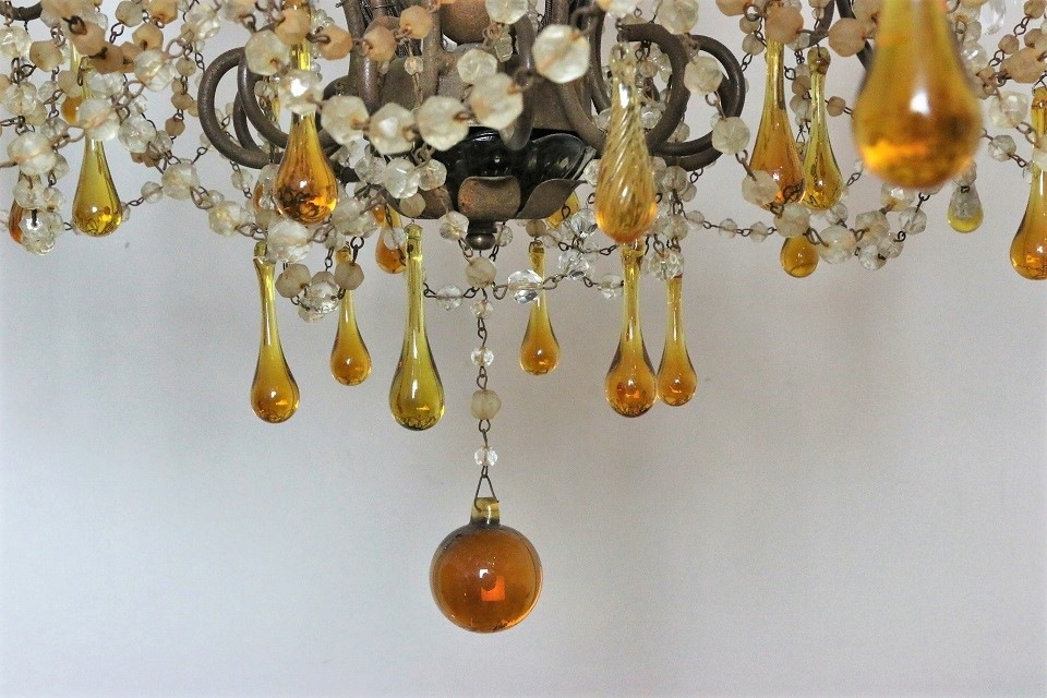 ≪ 商談中 ≫ フランス オパールセントガラスとカラークリスタル