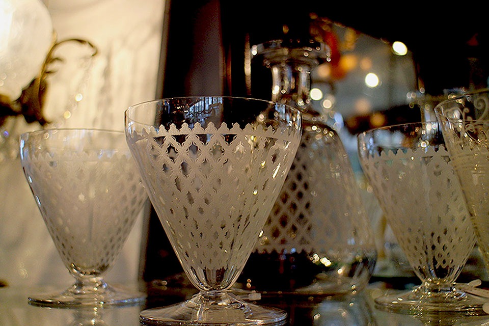 Baccarat - フランスシルバー★オールドバカラBACCARATマルメゾン★レーマーワイングラス フランスシルバーBACCARATオールドバカラ☆マルメゾン☆レーマー