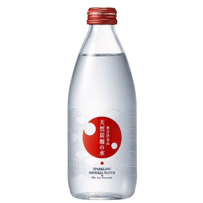 【定期購入】奥会津金山天然炭酸の水 330ml×24本セット 瓶 