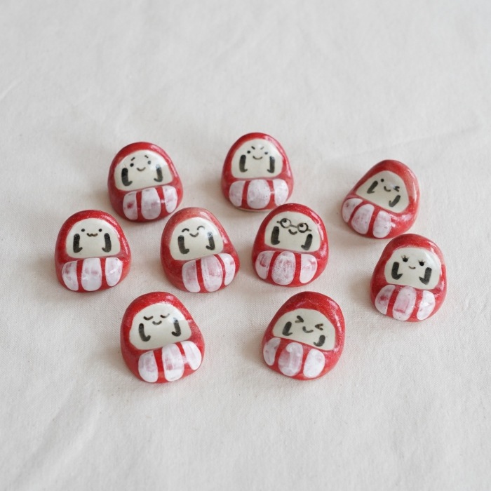 会津本郷焼 だるま 箸置き