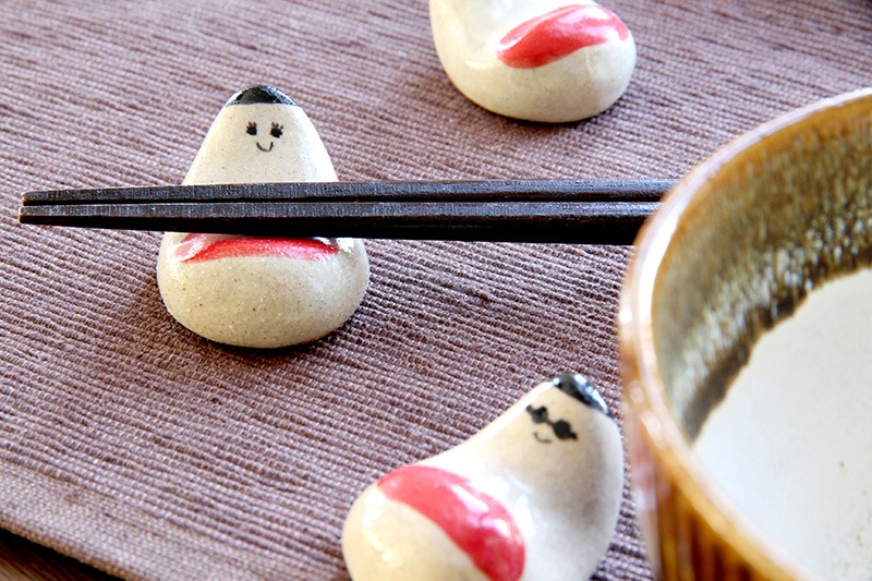 会津本郷焼 起き上がり小法師 箸置き