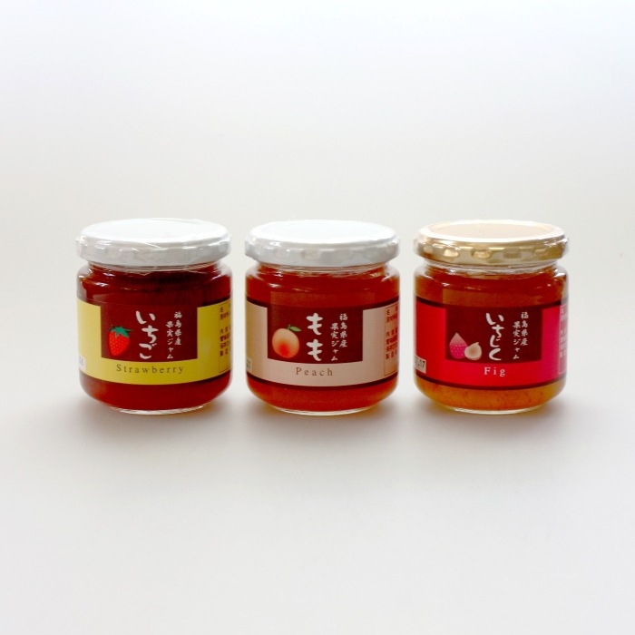 ジャム3種 もも いちじく いちご