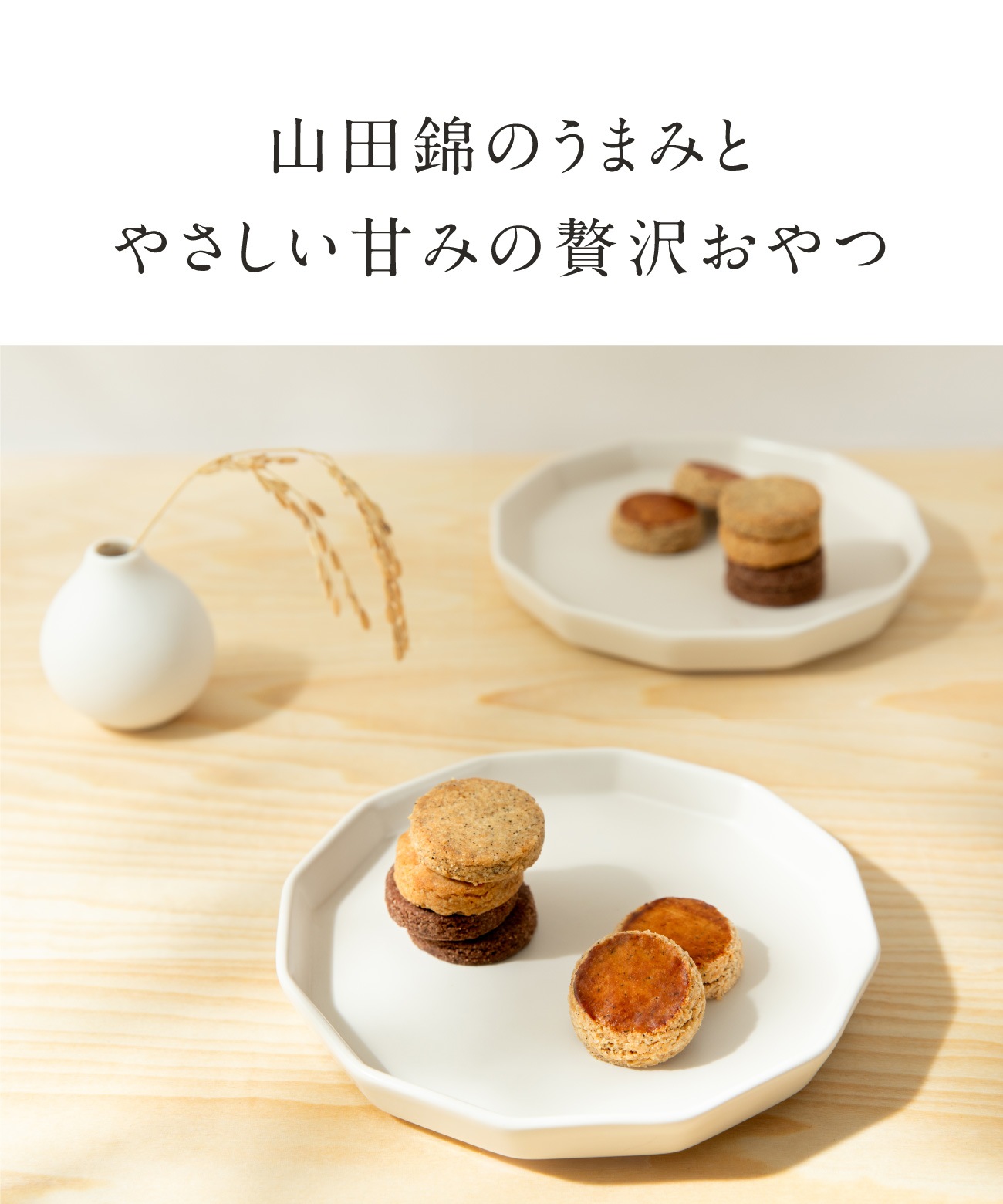 山田錦ガレット(各4枚)［グルテンフリー ＆ プラントベース］