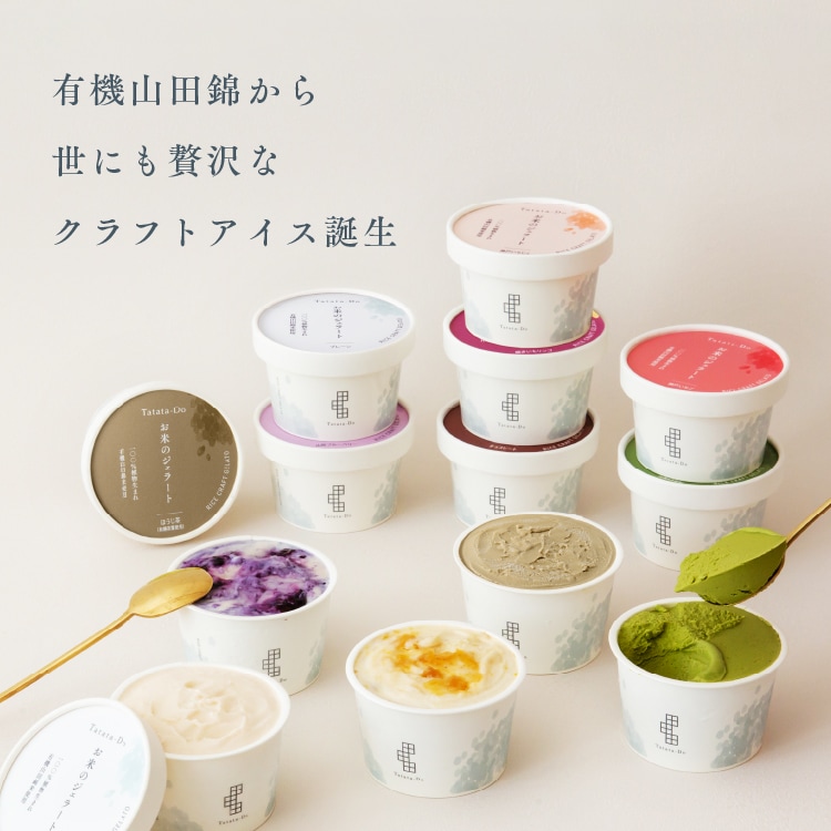 100%植物生まれ「お米のジェラート」（全種セット［フレーバー8種×1個］）［グルテンフリー ＆ プラントベース］