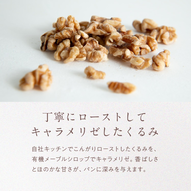 【定期商品】有機山田錦でつくった「くるみとレーズンの米粉パン」（1袋／2個入り）［グルテンフリー ＆ プラントベース］