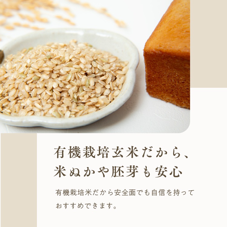 【定期商品】有機山田錦の「生米パン」（15cm/200g）［グルテンフリー ＆ プラントベース］