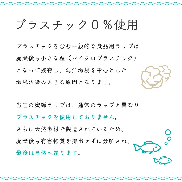 みつろうエコラップ 【3枚セット】 【ゆうメールで送料無料】