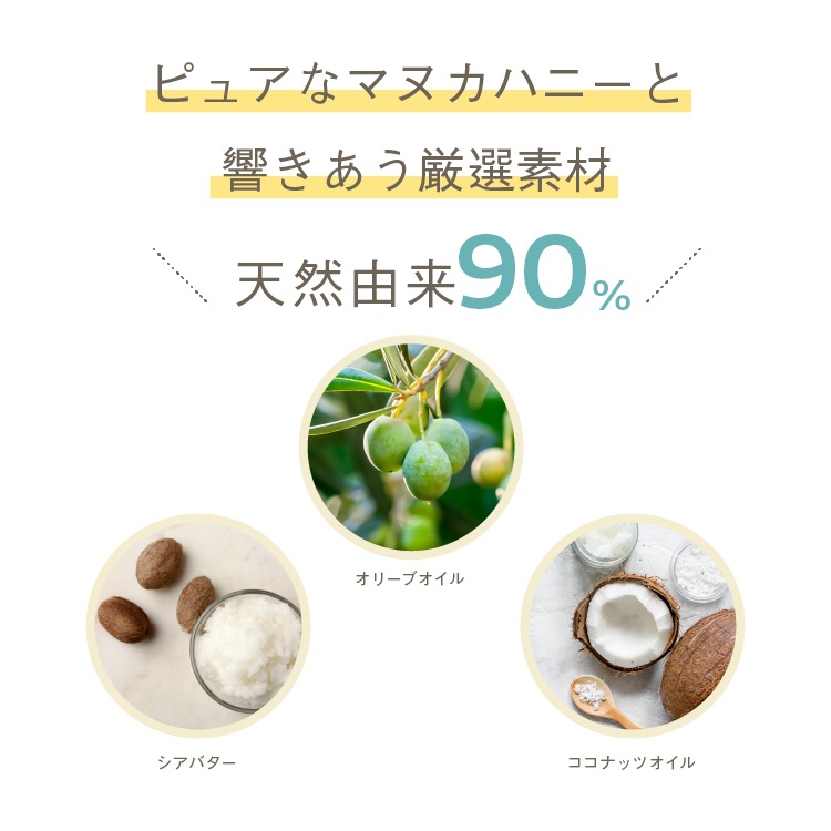 マヌカハニー石けん（各75g） ｜メール便送料無料