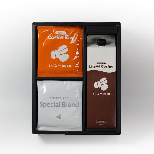リキッドアイスコーヒー1本＋コーヒーバッグMIX12セット　ギフト箱入り