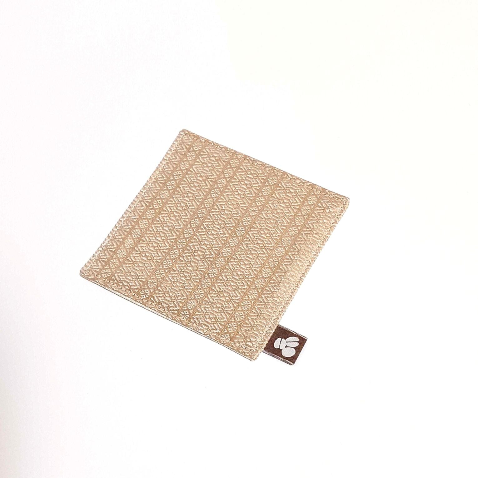 博多織コースター -コーヒー染め- 