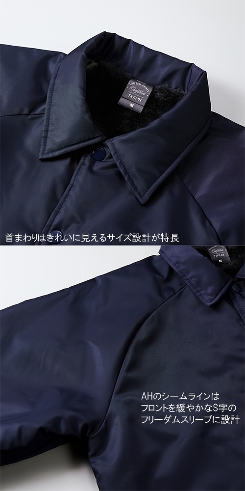 コーチジャケット ジャンパー 裏ボア メンズ レディース ミリタリー