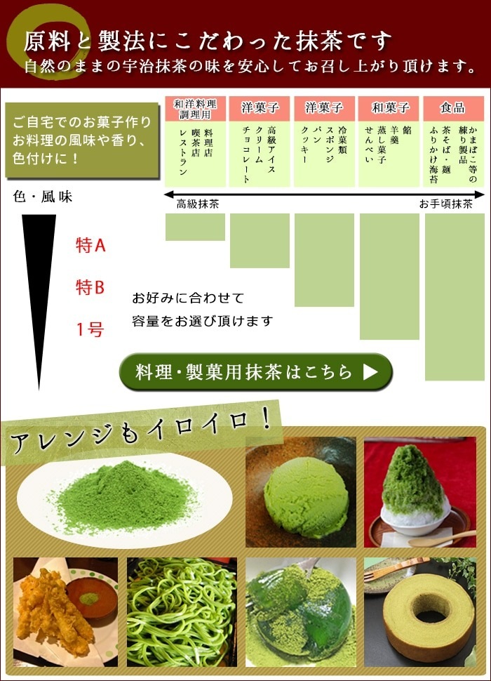 山政小山園 抹茶 食品加工用抹茶 1号 100g 袋入り【返品交換不可】