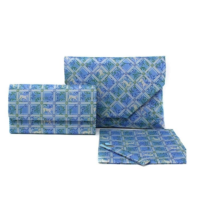 龍村美術織物 経錦 チョーカーの猫 4点セット すきや袋 三ツ折 古帛紗