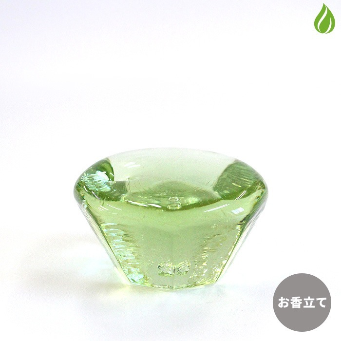 吹きガラス 水口智貴 いぐさガラス お香立て [化粧箱付]