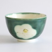 茶道具 抹茶茶碗 美濃焼 藍釉（M-1415）