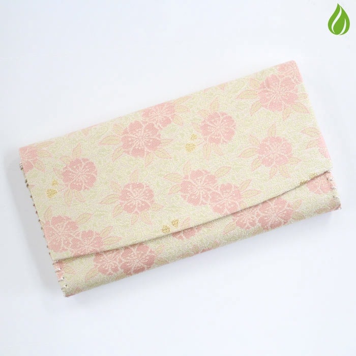 茶道具 名物裂 三ツ折（懐紙入） 花襷に八重桜 （はなたすきに