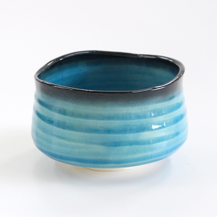 茶道具　水間焼　伏原窯　青磁　抹茶碗 超希少】茶道具 水間焼 伏原窯 青磁 抹茶碗 共箱付】送料無料