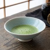 茶道具 抹茶茶碗 美濃焼 藍釉（M-1415）