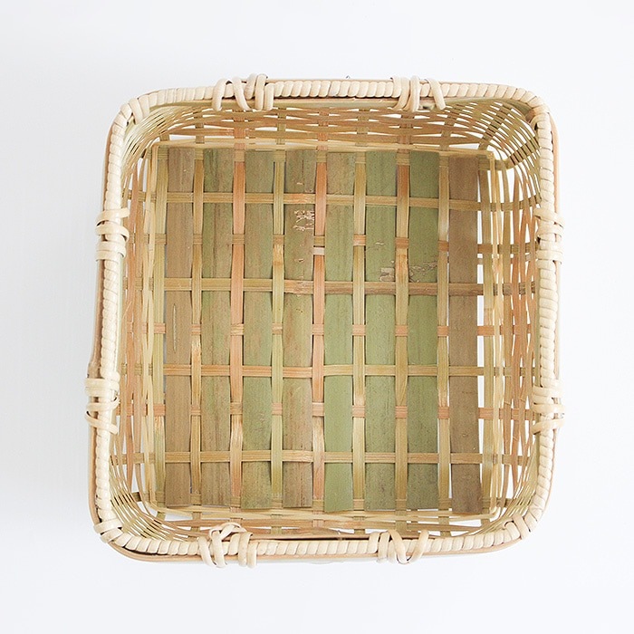 竹細工 収納かご 真竹（青竹） 塩かご 小 22cm ／ 茨城県