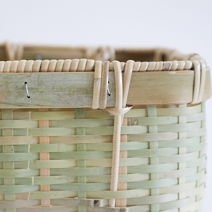 竹細工 収納かご 真竹（青竹） 塩かご 小 22cm ／ 茨城県