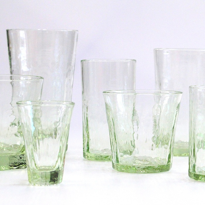 吹きガラス 水口智貴 いぐさガラス お香立て [化粧箱付]