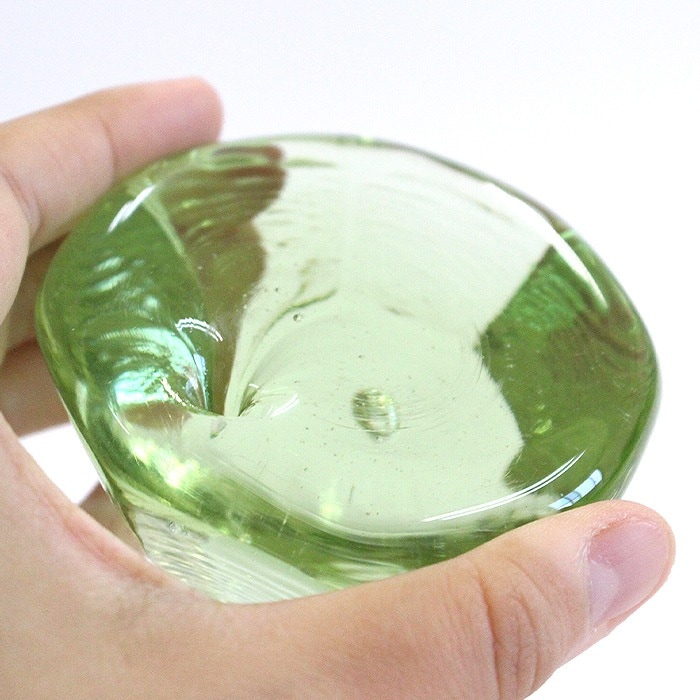 吹きガラス 水口智貴 いぐさガラス お香立て [化粧箱付]