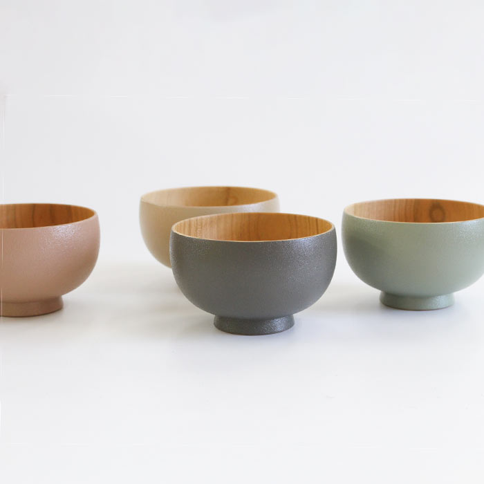 汁椀 白鷺木工 しらさぎ椀 sibo M 280ml 【 桜×5色 】