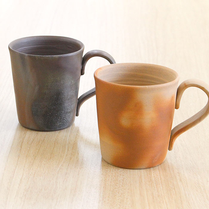 備前焼作家 高木純 ストレートマグカップ 250ml 2カラー