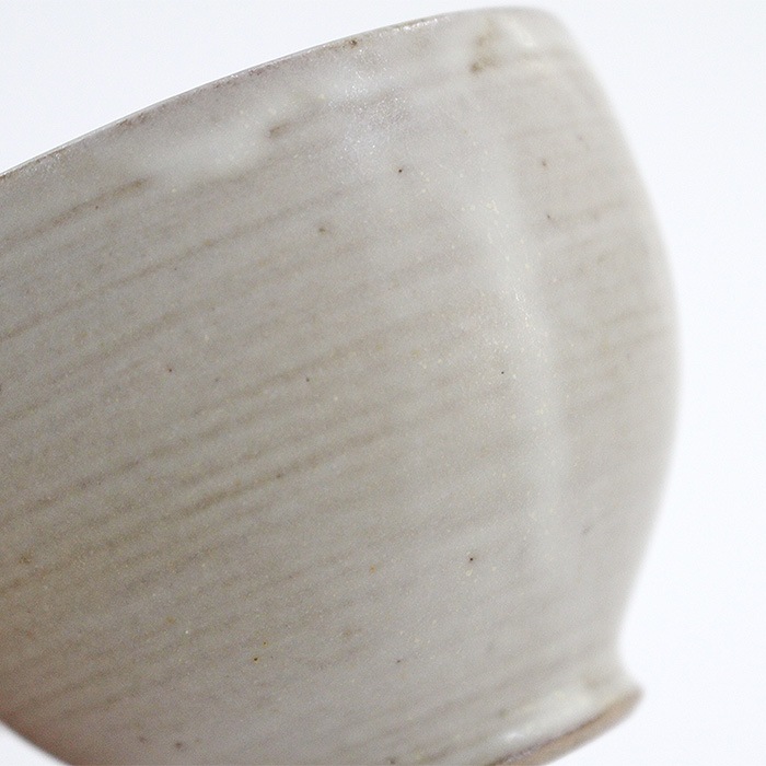茶道具 抹茶茶碗 茶碗 内山智津子作 粉引 振分碗 お茶碗 日本製