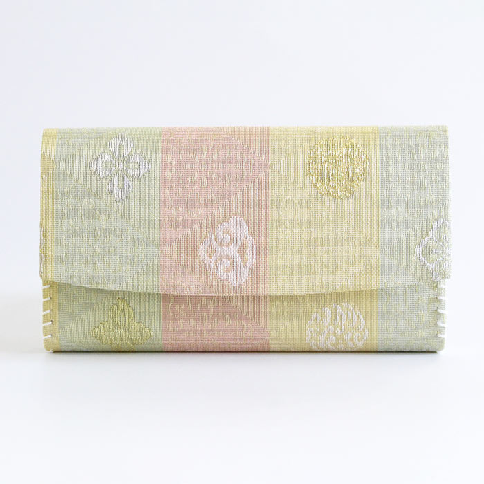 茶道具 名物裂 懐紙入/楊枝2点セット 紗 宝入鱗文様（たからいり