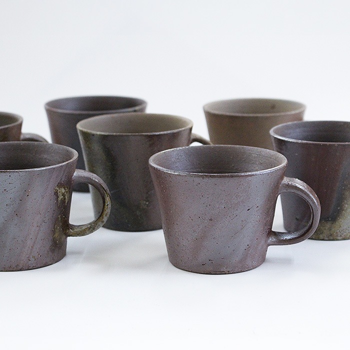 備前焼 Quiet House まっすぐ マグカップM 160ml