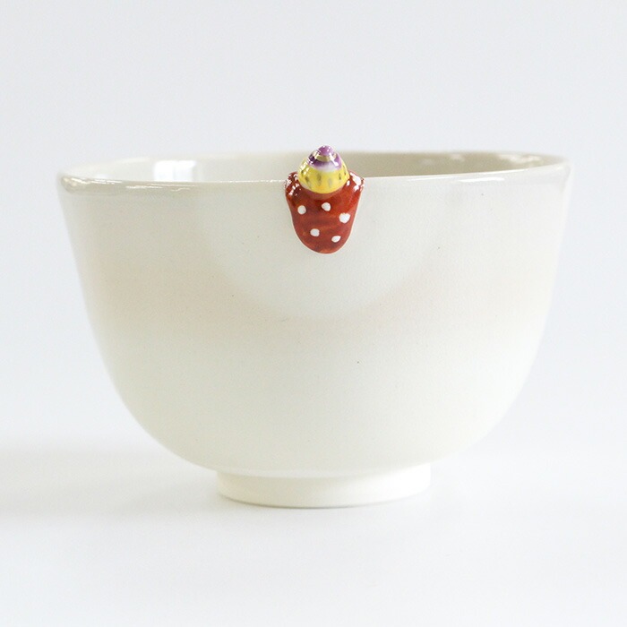 茶道具 抹茶茶碗 東山深山 色絵 収穫祭（縁付）（z） 送料無料