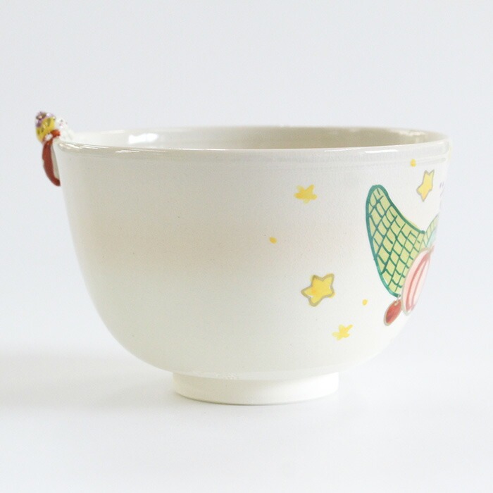 茶道具 抹茶茶碗 東山深山 色絵 収穫祭（縁付）（z） 送料無料
