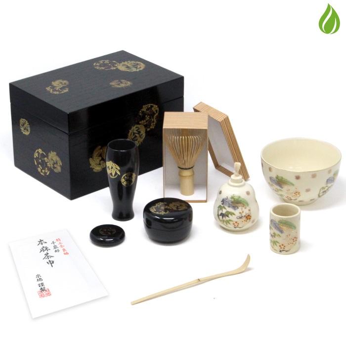 茶道具 茶箱 基本10点 セット【 花丸 】（メーカー直送品