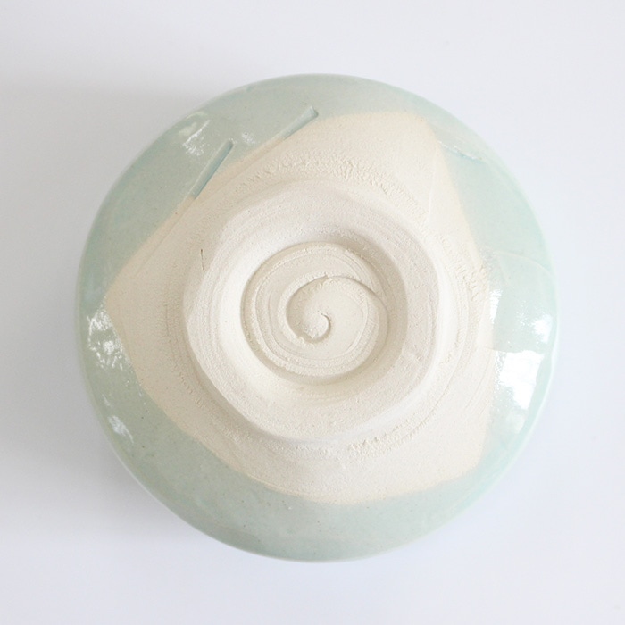 茶道具 抹茶茶碗 美濃焼 均窯 ひわ硝子