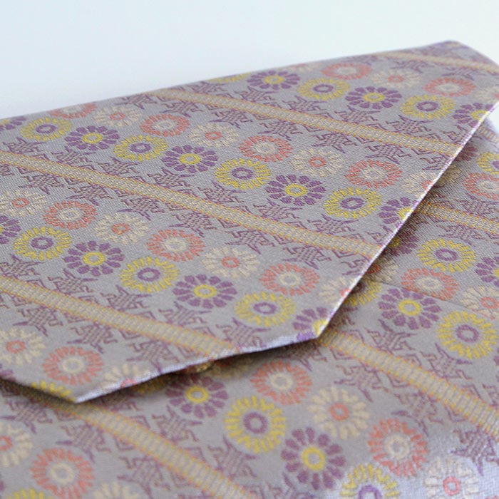 茶道具 名物裂 新ん橋 数寄屋袋 菊いちご 紫 （きくいちご） 蜀巴織