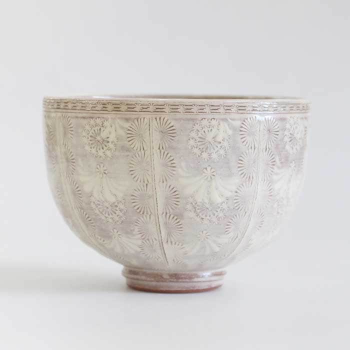 茶道具 抹茶茶碗 森里陶楽 清水焼 紫三島9