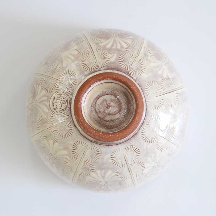 茶道具 抹茶茶碗 森里陶楽 清水焼 紫三島9