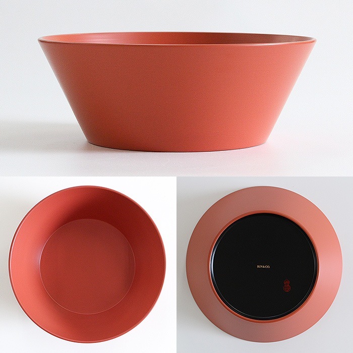 RIN＆CO. 越前硬漆 深ボウル M 直径15cm 690ml [ 食洗器OK ]