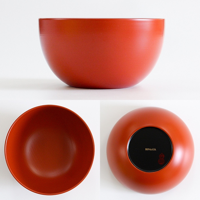 RIN＆CO. 越前硬漆 椀 S 直径10cm 300ml 食洗器対応 食洗器OK