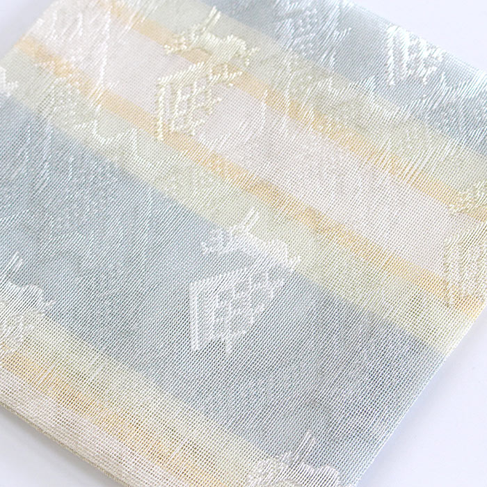 茶道具 名物裂 古帛紗 紗 有栖川鹿紋 （ありすがわしかもん）