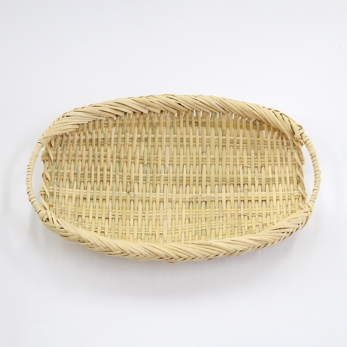 竹細工 手付き 楕円ざる すず竹 [ 27cm 30cm 33cm ] ／ 岩手県