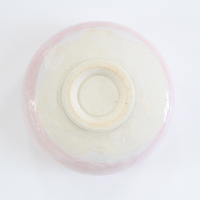 美濃焼／ピンク志野茶碗／昭5 Sakura Pink Shino Matcha Bowl - Mino Ware (Made in Japan