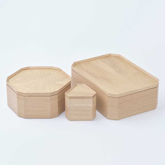 高橋工芸 TSUM 六角 BON/盆 ナチュラル 越前漆器 トレー お盆 木