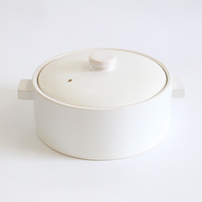 クラフト石川 直火平鍋 22cm【 黒/白 】 1700cc 7号サイズ