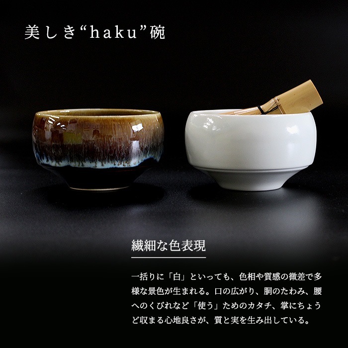 和食器 抹茶茶碗 波佐見焼 西海陶器 haku碗 月白 ( げっぱく
