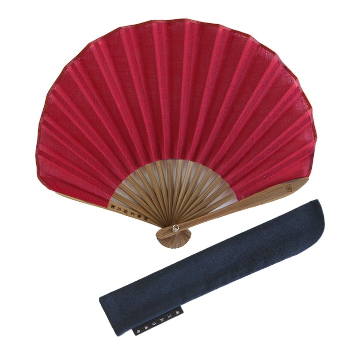 扇子 西川庄六商店 ガーゼ素材のふわり扇子 [8色] 扇子袋 桐箱入